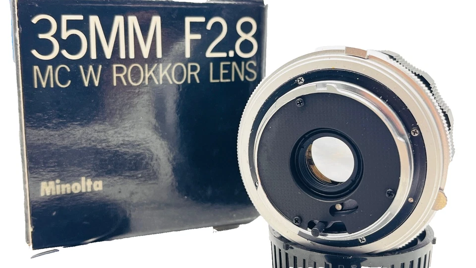Minolta MC 35mm, f2.8 en caja de coleccionista, bonito juego Foto 3 de 4