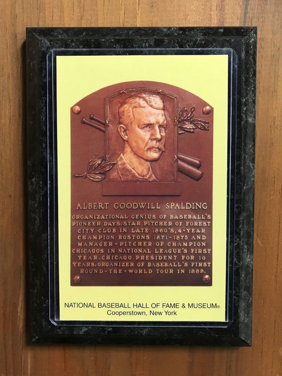 Albert Spalding - Baseball Hall of Fame Induction - Ready to Hang