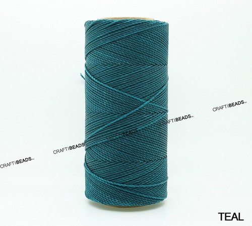 0.5MM Waxed Polyester Linhasita Cord Macrame Bracelet Thread String 368yds Spool - Picture 35 of 83