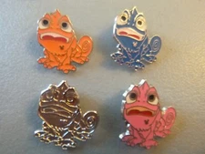 Disney Pins - 4 different Pascal Hidden Mickey Pins - Orange, Pink, Blue, Chaser