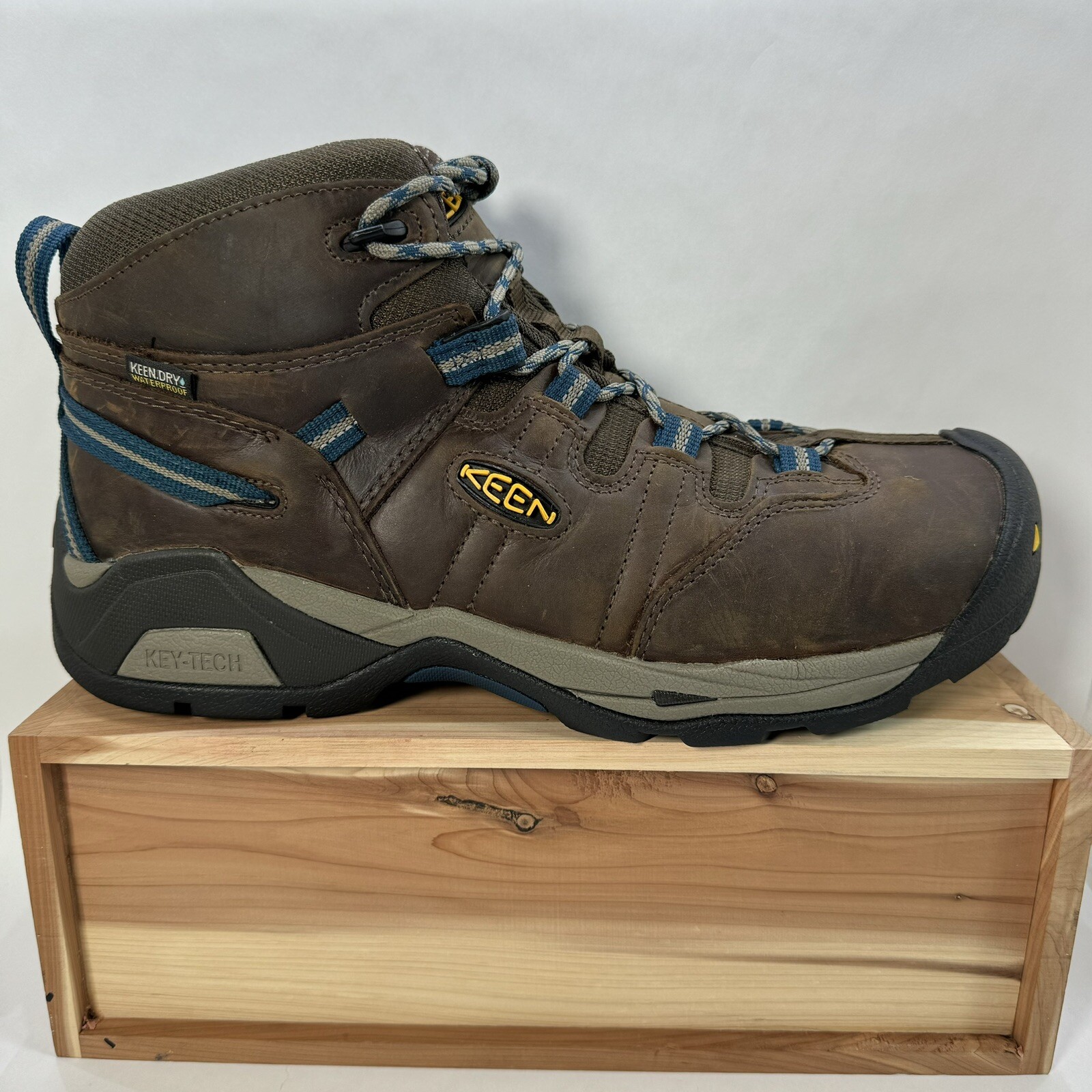 Stivali da lavoro Keen Detroit XT Mid Brown impermeabili punta acciaio 1020086D uomo taglia 11 5