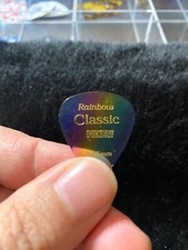 Pickboy Guitar Pick - Clear Rainbow Gold Metallic .75 mm Medium NEW Single-1