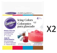 Wilton Primary Icing Colors, Set 4 Cake Decorating Frosting Food (2-pack) on sale Wilton Primary Icing Colors, Set 4 Cake Decorating Frosting Food (2-pack) on sale