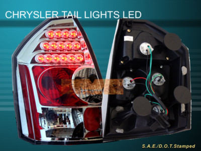 2005 2006 2007 CHRYSLER 300 300C CLEAR LED TAIL LIGHTS | eBay