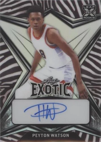 2022-23 Leaf Exotic - Peyton Watson #BA-PW1