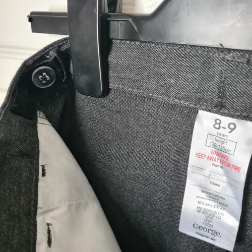 George Boys Teflon EcoElite School Trousers - Grey - Age 8-9 Yrs - Picture 7 of 7
