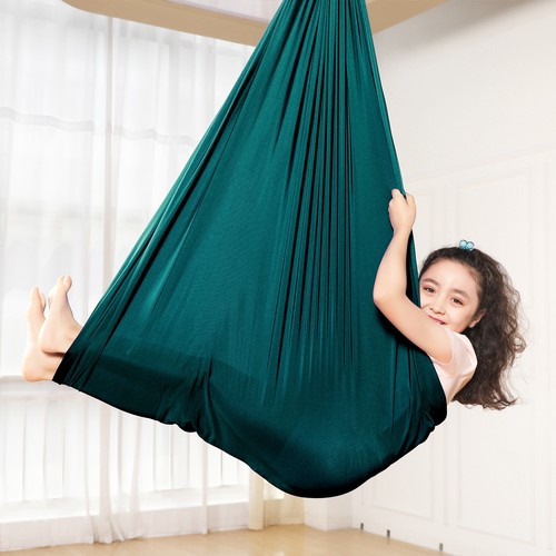 Columpio para niños hamaca interior yoga terapia niños autismo 280x150cm DE - Imagen 45 de 88