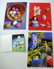 DDR 3 kolorierte Karten zu Ostern unbenutzt / unbeschrieben & sehr gut erhalten