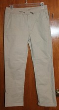 GAP Boys' Large Husky KHAKI PANTS Pull-on; 25.5" inseam New w/ Tags
