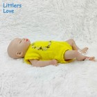 18'' Floppy Silicone Reborn Baby Eyes Closed Girl Newborn Cute Silicone Doll — photo 7