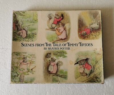 Beatrix Potter Szenen aus der Geschichte von Timmy Tiptoes 42 Teile Holzpuzzle 1979