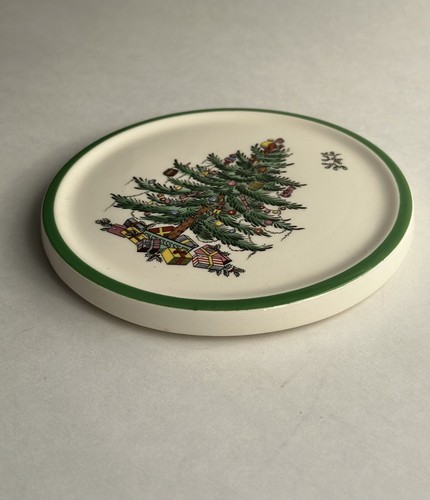 Spode Decorated Christmas Tree Trivet England S3324D Holiday Decor 5 3/4” - Picture 11 of 13