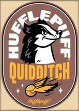 ATA-BOY HARRY POTTER HUFFLEPUFF QUIDDITCH STAMP MAGNET 2.5” X 3.5” NEW