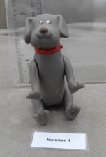 Tonka Pound Puppies Grey Mutt Poseable Figure 1985 Vintage Retro Puppy