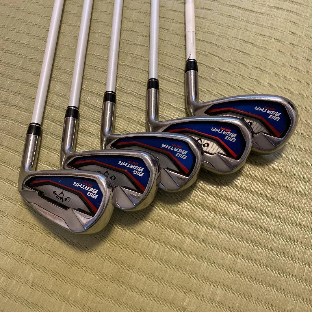 Golf Clubs Iron Set Callaway Big BERTHA BETA AirSpeeder SR 6-9 Pw