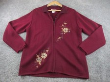 Briecom Australia Jacket/Fleece XL Long Sleeve Zip Up Wool Red Activwear