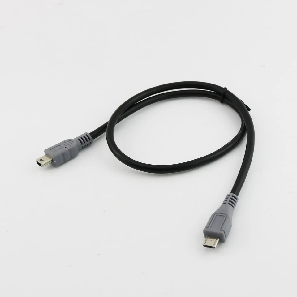 1x Mini USB B Male To Micro USB 5 Pin Male OTG Data Converter Adapter Cable 50cm - Image 2 of 4