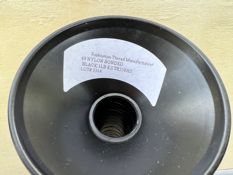 Thread 69 nylon bonded black 1 lb. kstr350hs Eddington Thread Mfg. lot 3314