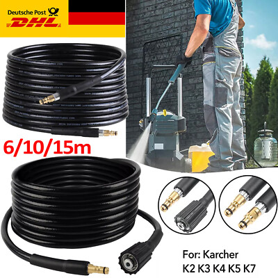 6/10/15M Ersatzschlauch Hochdruckschlauch Schlauch Für Kärcher K2/K3/K4/K5 Gummi