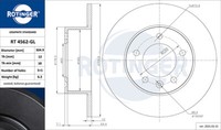Rotinger 2X Bremsscheibe Hinten Ø305 Mm Voll FüR Renault Master III Kasten FV