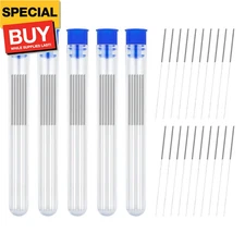 50 PCS 3D Printer Nozzle Cleaning Kit, 0.4 mm Stainless Steel Nozzle Cleaning Ne
