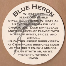 Lazy Magnolia Brewery  Blue Heron  Beer Coaster Kiln MS
