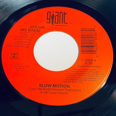 Color Me Badd - Slow Motion (Freeze Frame Mix) / (Main Mix) 45 - Giant Records
