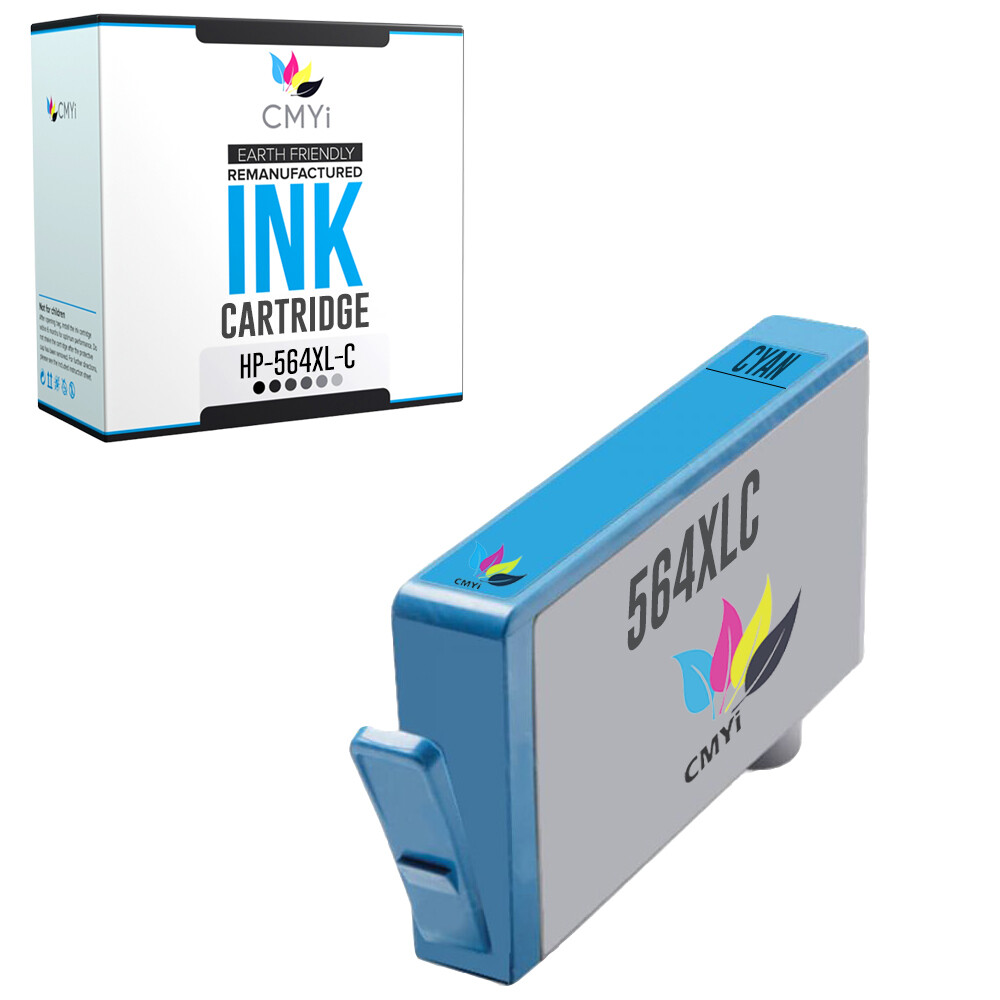 564XL Cyan Ink Cartridge for HP 564 XL Fits PhotoSmart DeskJet OfficeJet Printer
