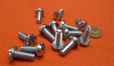 Binding Head Slotted Machine Screw 18-8 Stainless, 10-32 x .750'' Length 50 Pcs