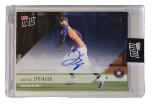 George Springer autographed card 07/10 | eBay