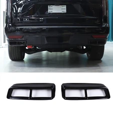 Gloss Black Stainless Rear Bumper End Overlay Fits Cadillac Escalade 2021-2023