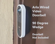 Arlo Essential Wired Doorbell Wedge 90 Degree Angle Mount Bracket UV Resistant