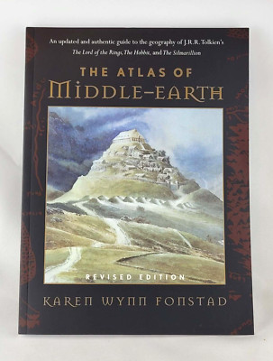 THE ATLAS OF MIDDLE-EARTH (11''x8'') Illustrated Karen Wynn Fonstad *Brand New*