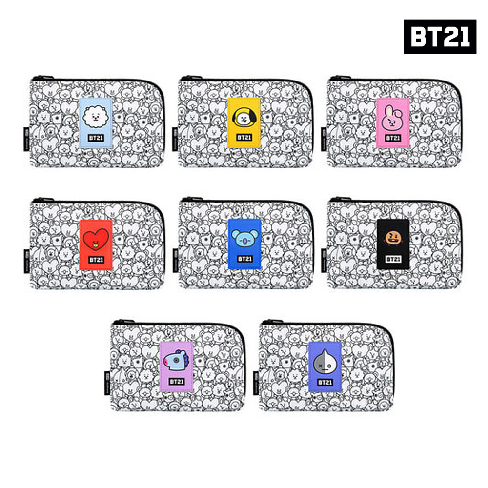 BTS BT21 Official Authentic Goods monopoly Cable Pouch COOKY CHIMY