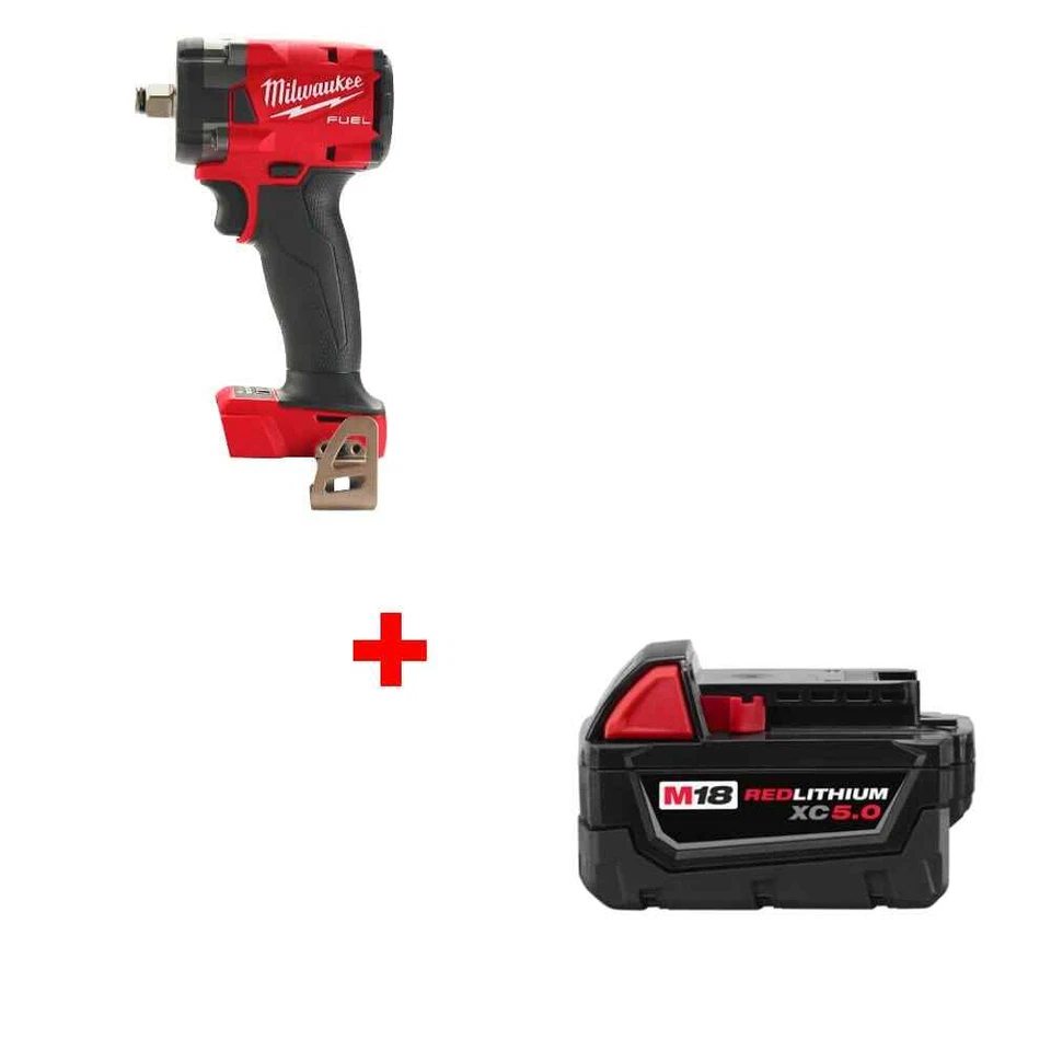 Milwaukee 2855-20 "M18 FUEL Impact Wrench w/ FREE 48-11-1850 M18 Battery Pack