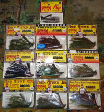 Lot of 10 New Strike King Hack Attack & Heavy Cover Swim Jig Fishing Lures (#2)