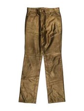 RALPH LAUREN PURPLE LABEL COLLECTION Bronze Leather pants, size 6 M