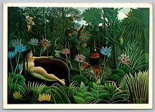 Postcard Henri Rousseau The Dream 1910 Oil Art Gallery Museum of Modern Art