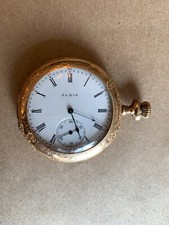 Antique Elgin Openface Hunter Pocket Watch 15 Jewel Grade 314 