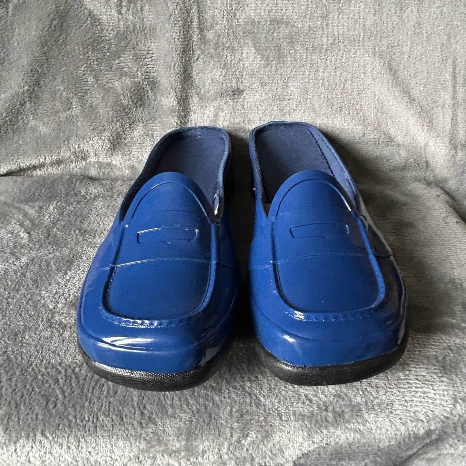 Avon Rain Shoes Womens Size L (9-10) Blue Slip On Loafer Shoes - Image 2 of 4