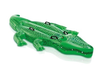 INTEX Giant Gator Inflatable Pool Float: Animal Toy for 80'' x 45'', Green