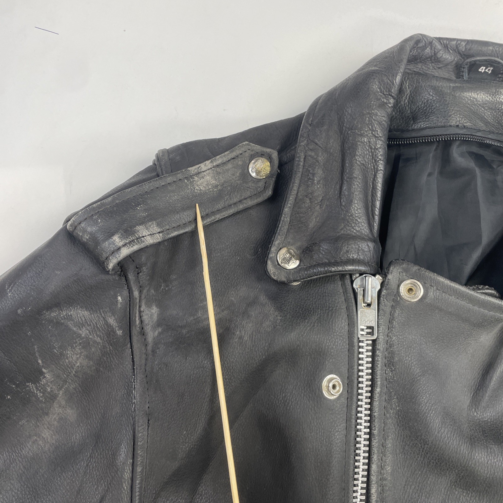 Interstate Leather Classic Motorcycle Jacket Size… - image 5