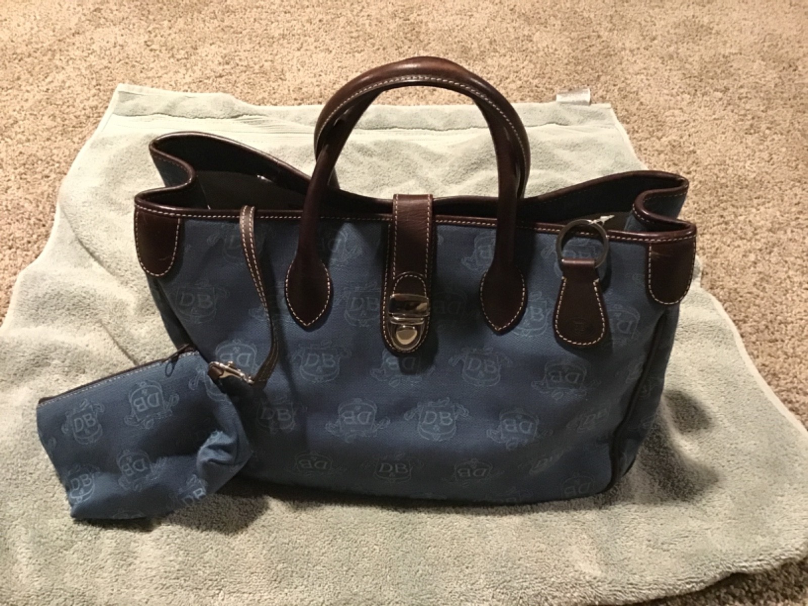 Authentic Dooney  and Bourke Monnogram Purse with… - image 1