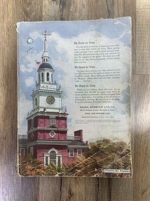 1952 Sears Roebuck Catalog Fall Winter Rare DAMAGED MISSING PAGES