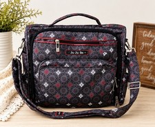 JuJuBe BFF Magic Merlot Diaper Bag Convertible Backpack Crossbody Organizer EUC
