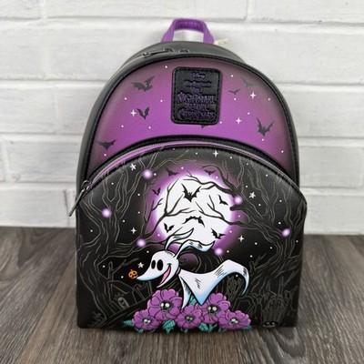 Loungefly The Nightmare Before Christmas Zero Moon Doodle Mini Backpack NWT New