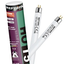 Reptispa 5.0 UVB Light for Reptiles, T5 HO 39 Watt Reptile Lamp Tube, Pack of 2