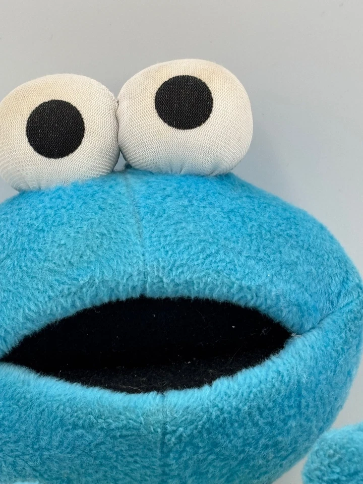 "Monstruo galleta bebé Fisher Price vintage con taza para sorber 11"" habla/movimientos VER VIDEO" Foto 3 de 4