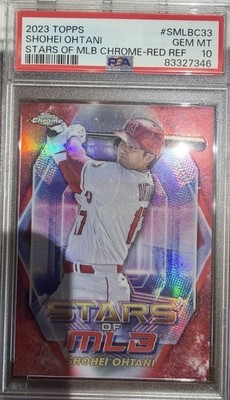 2023 Topps Series 2 Stars of Mlb Chrome Shohei Ohtani #SMLBC-33 Red Ref. /75