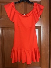 Urban Outfitters Women's Red Off The Shoulder Mini Dress Size XS NWT